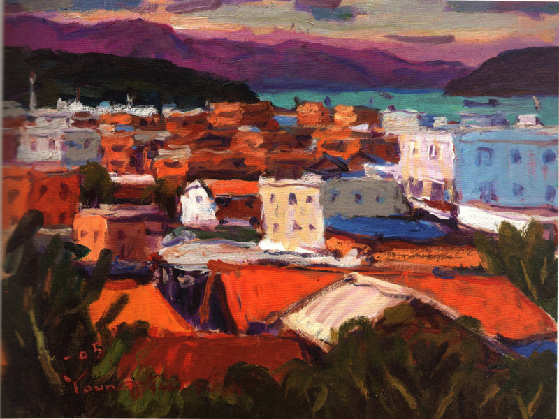 군내항 소견 (oil on canvas 53 x 45.5cm 2015)