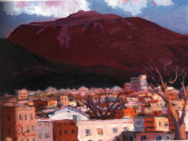 2월의 무등산 (oil on canvas 72.7 x 60.6cm 2015)