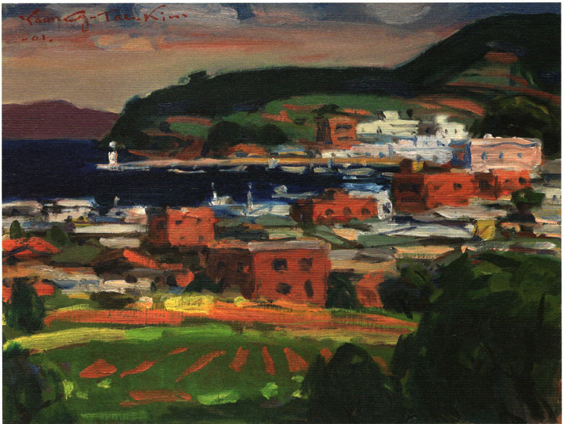 어촌일각 (oil on canvas 53 x 45.5cm 2001)