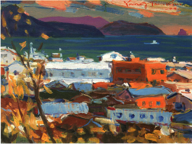 마량에서 (oil on canvas 53 x 45.5cm 2000)