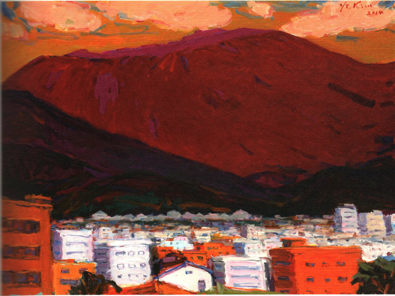 어느날의 무등산 (oil on canvas 116.8 x 91cm 2014)