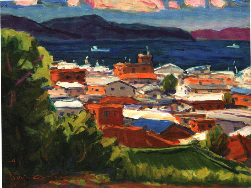 5월의 마량항 (oil on canvas 65.1 x 53cm 1999)