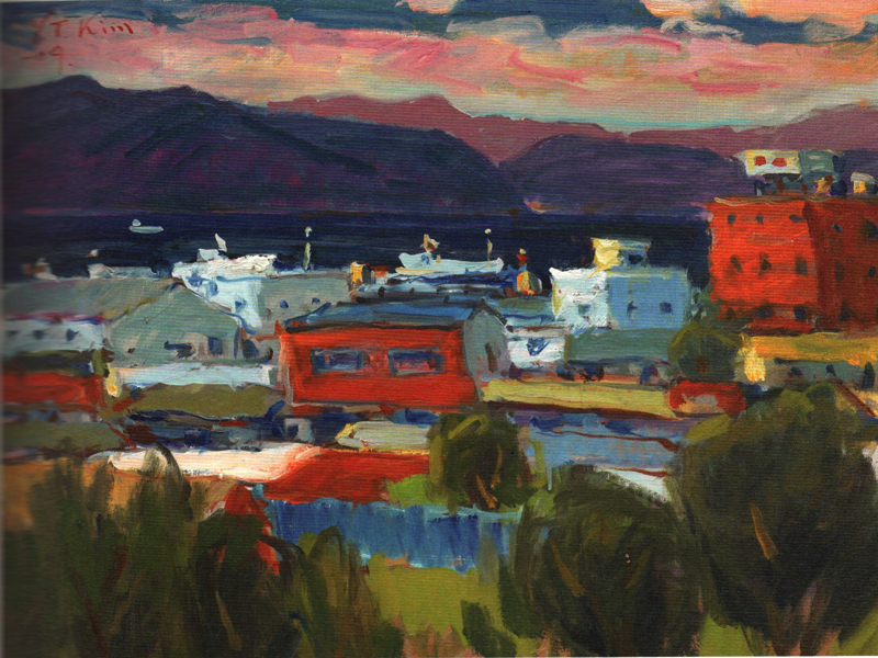 마량항에서 (oil on canvas 65.1 x 53cm 2009)