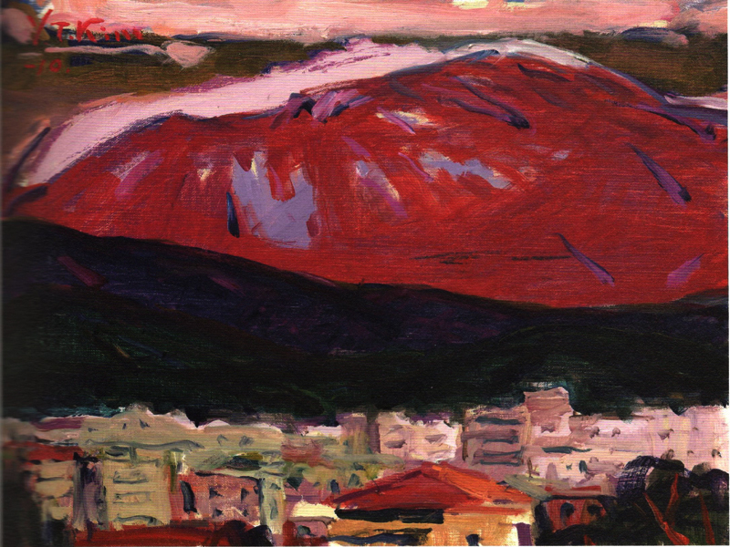 무등잔설 (oil on canvas 53 x 45.5cm 2010)