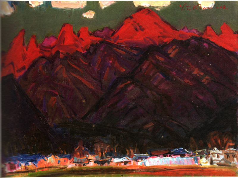 월출산 A (oil on canvas 72.7 x 60.6cm 2008)