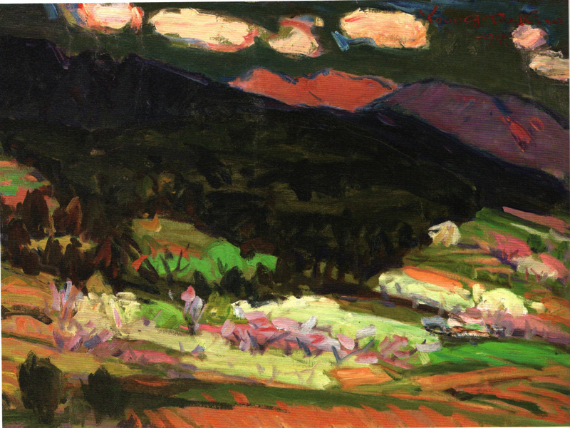 4월의 교외 (oil on canvas 65.1 x 53cm 1997)