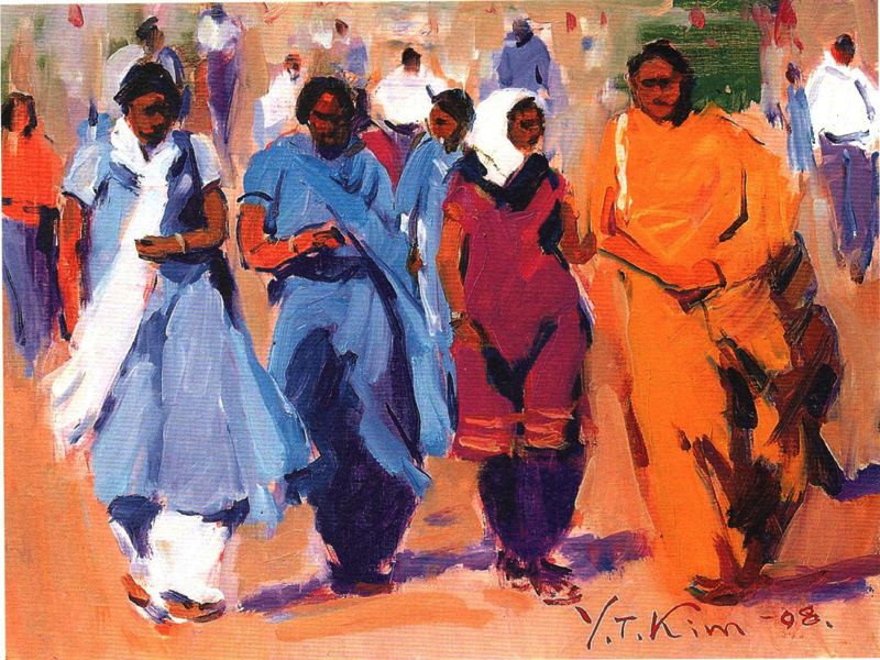 인도의 여인들 (oil on canvas 45.5 x 37.9cm 2008(개인소장))