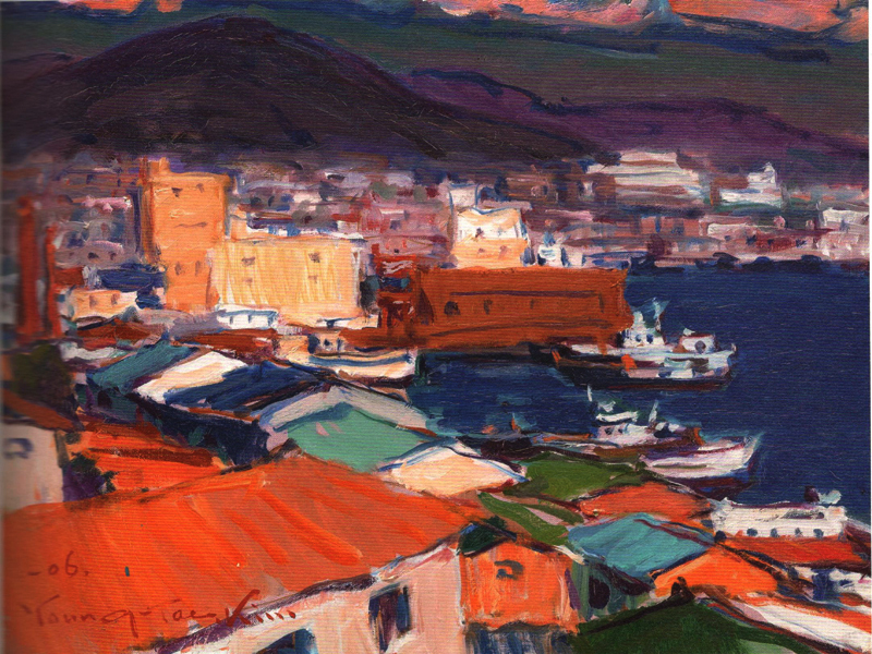 여수에서 (oil on canvas 60.6 x 50cm 2006)