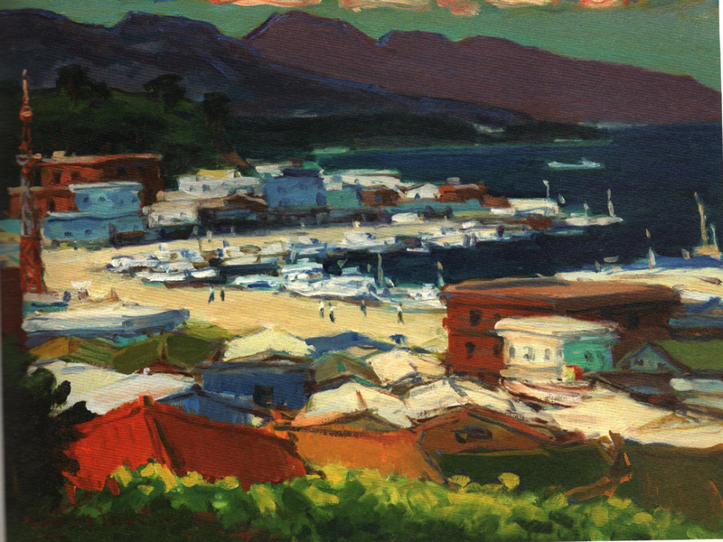 흑산도 풍경 (oil on canvas 65.1 x 53cm 1993)