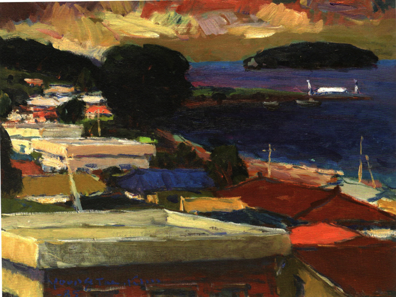 원동 (oil on canvas 72.7 x 60.6cm 1985)